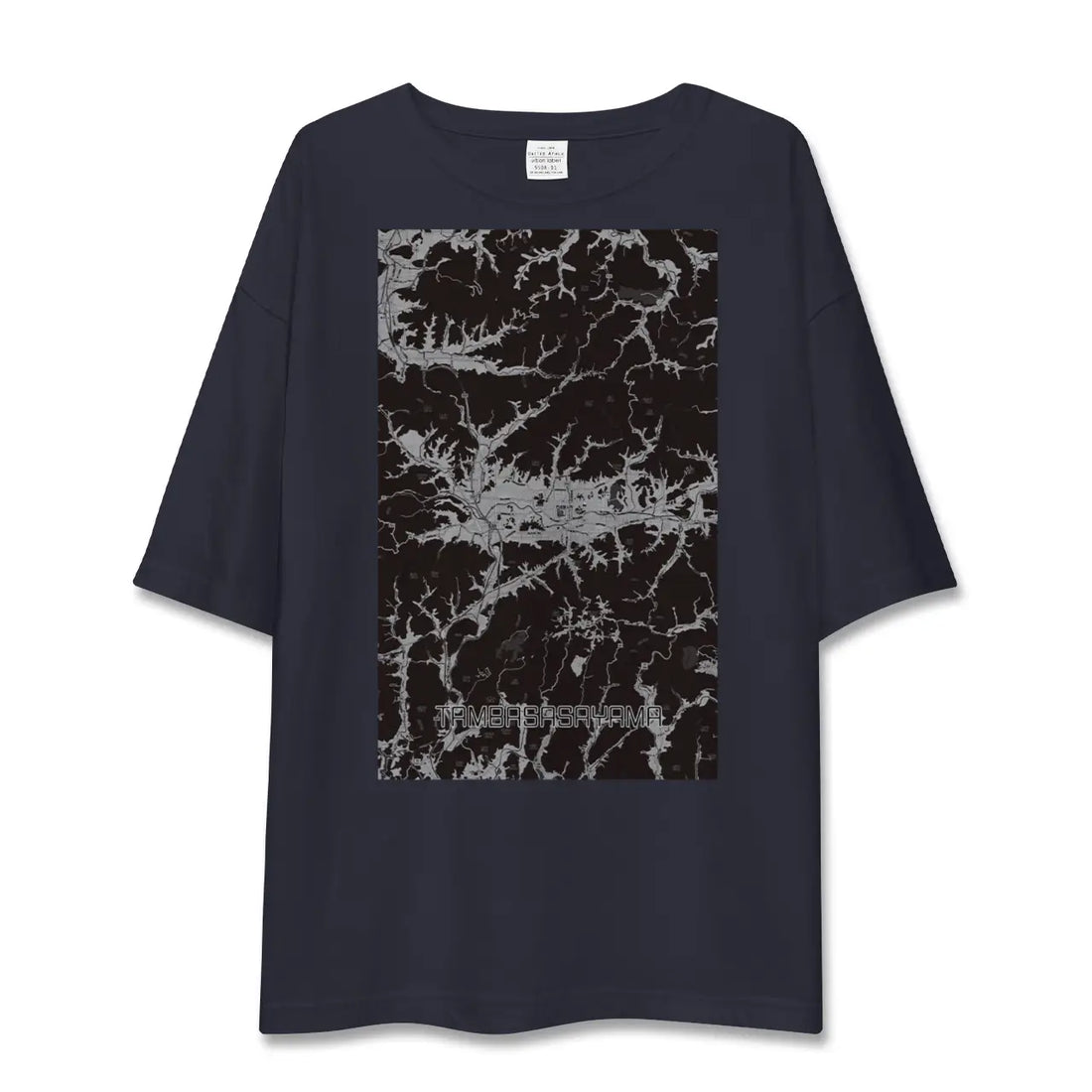 【丹波篠山（兵庫県）】地図柄ビッグシルエットTシャツ