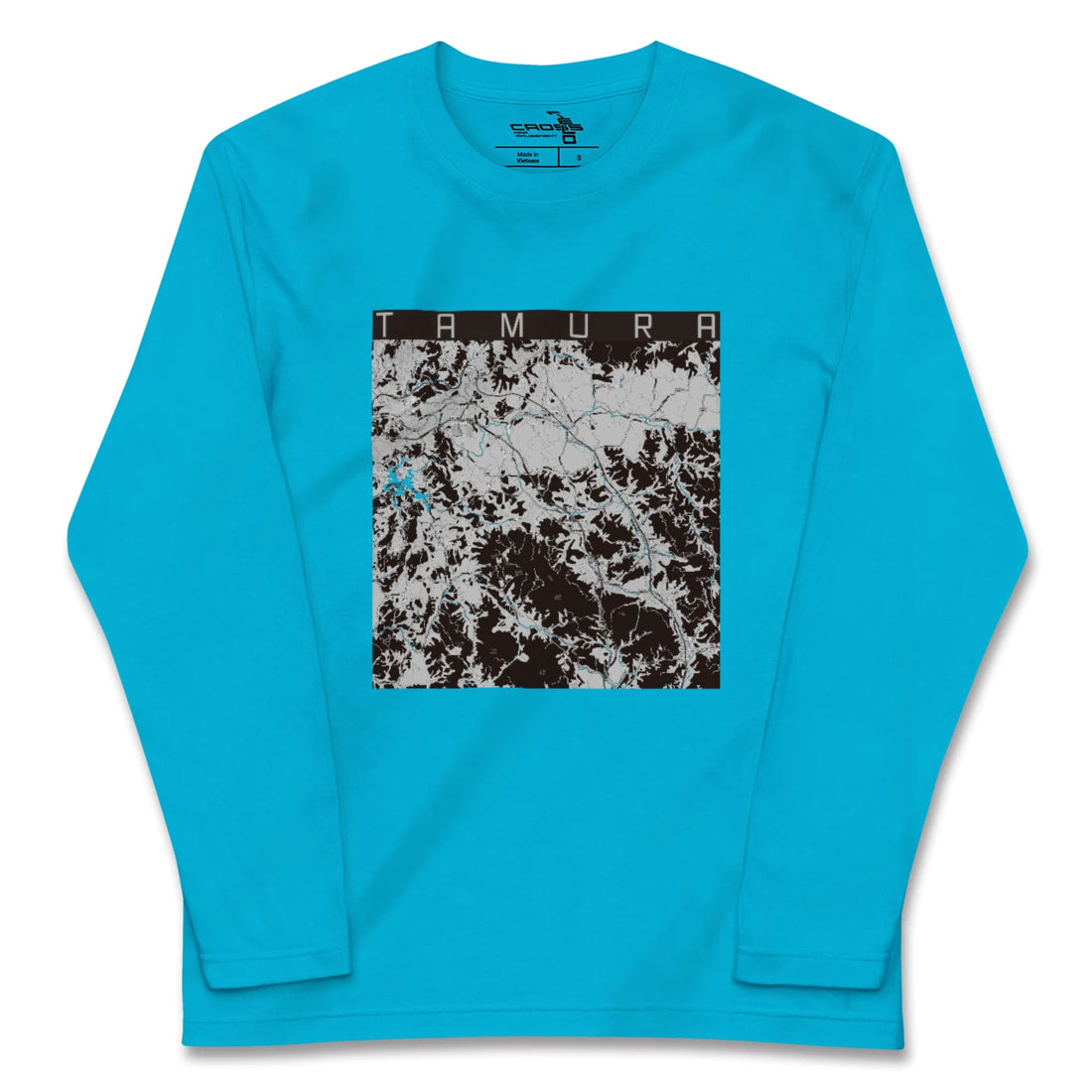 【田村(福島県)】地図柄ロングスリーブTシャツ