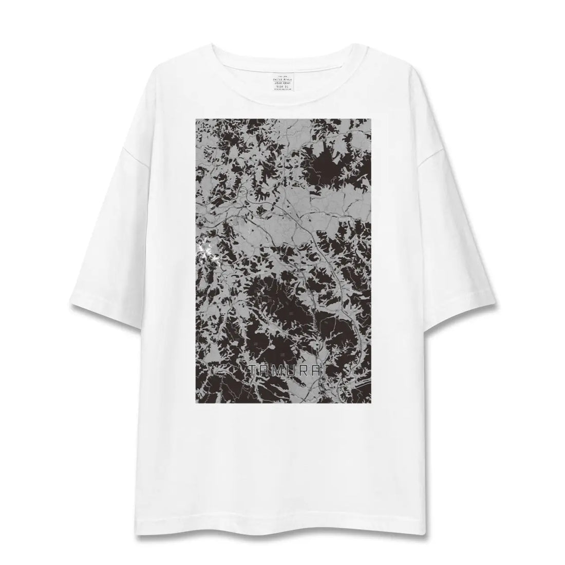 【田村(福島県)】地図柄ビッグシルエットTシャツ