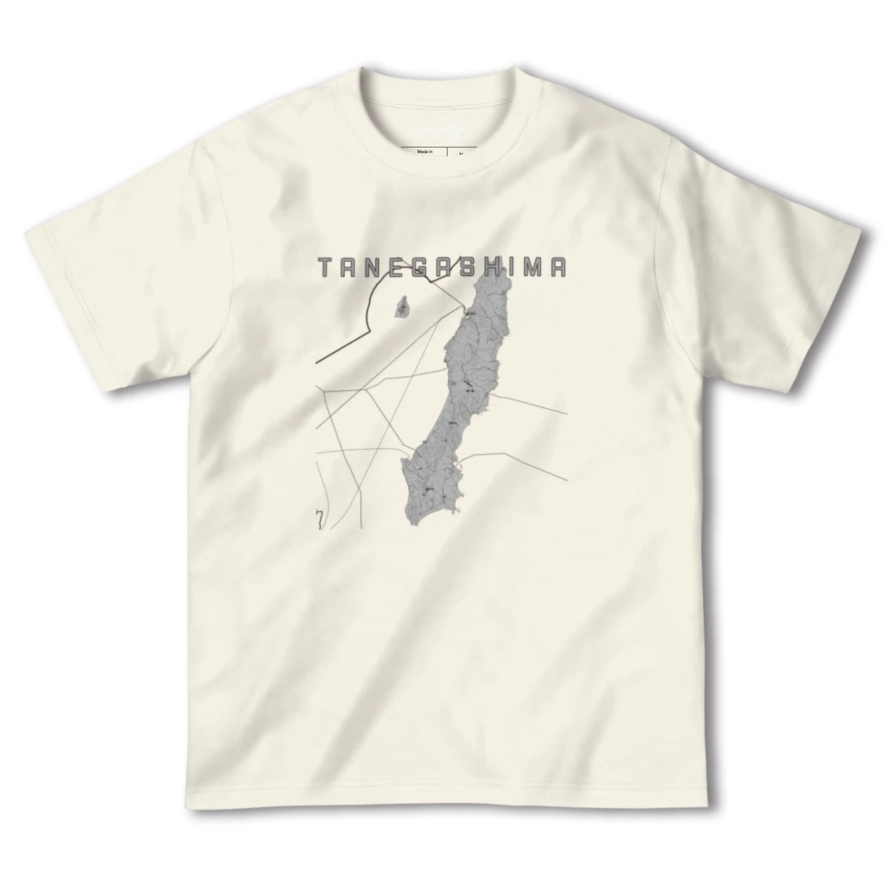 【種子島（鹿児島県）】地図柄ヘビーウェイトTシャツ