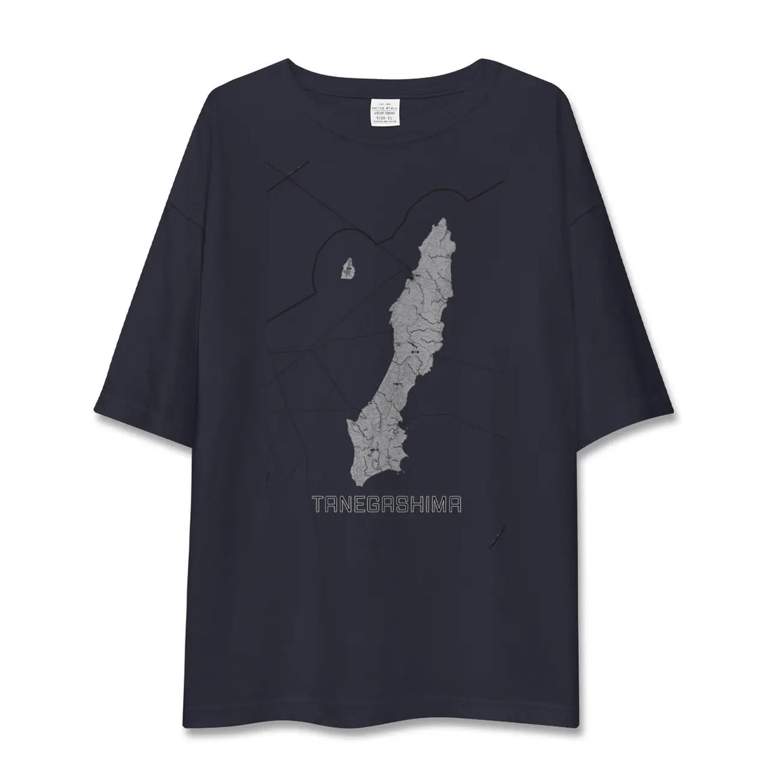 【種子島（鹿児島県）】地図柄ビッグシルエットTシャツ