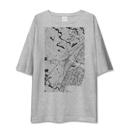 【谷山（鹿児島県）】地図柄ビッグシルエットTシャツ