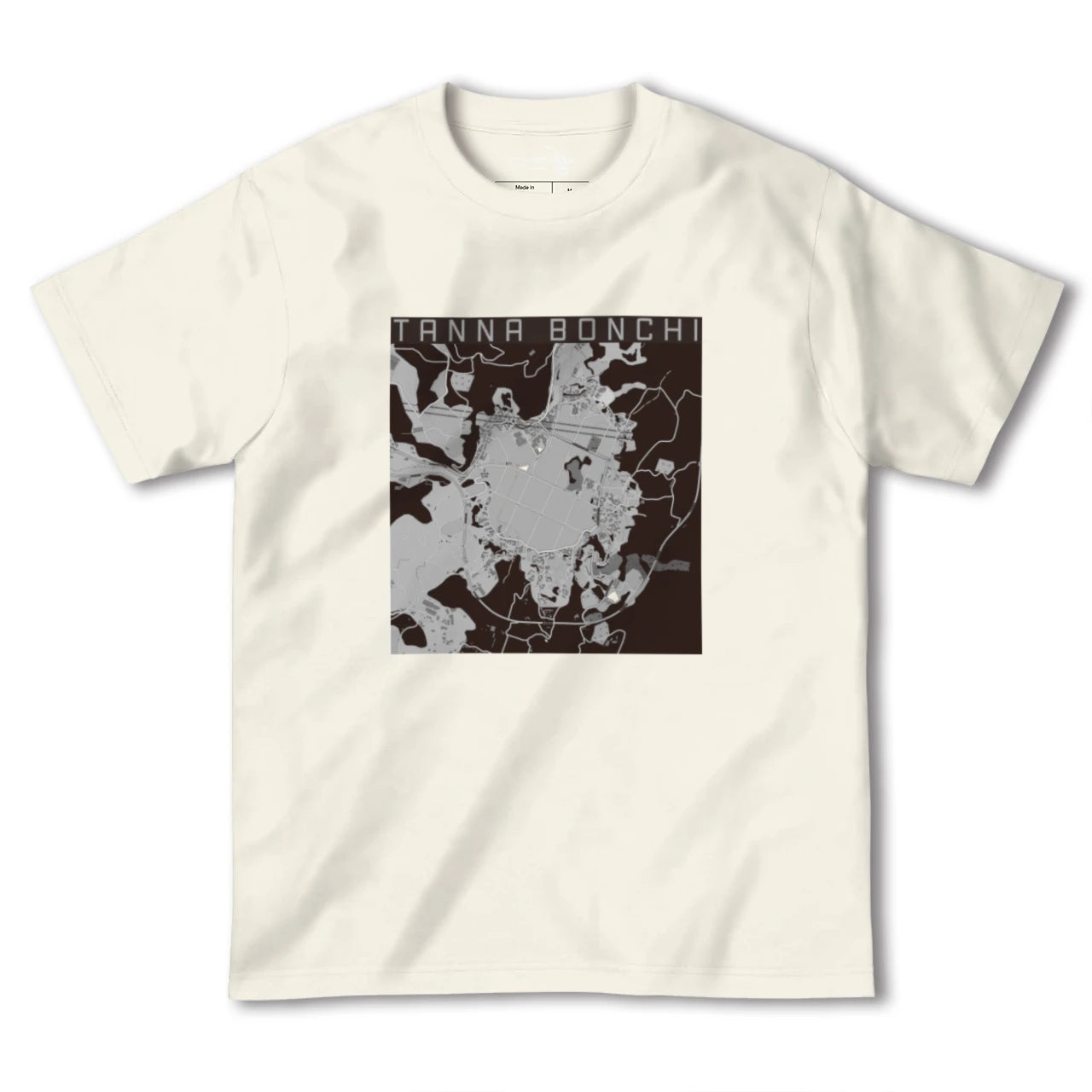【丹那盆地（静岡県）】地図柄ヘビーウェイトTシャツ