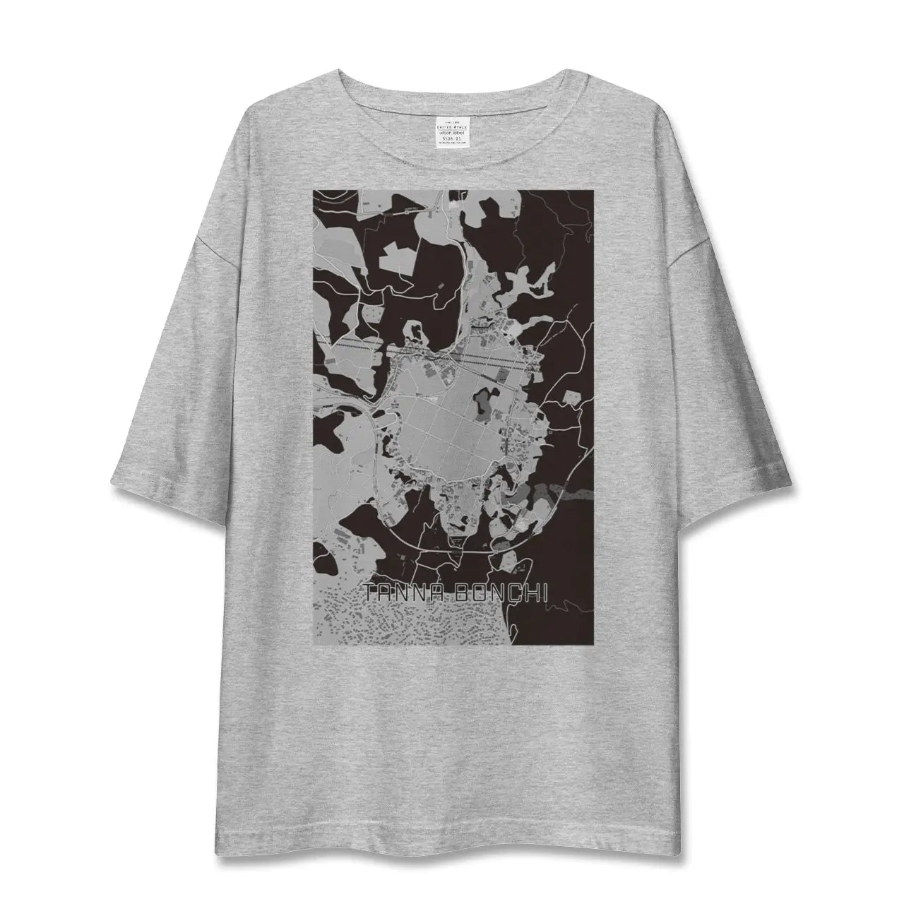 【丹那盆地（静岡県）】地図柄ビッグシルエットTシャツ