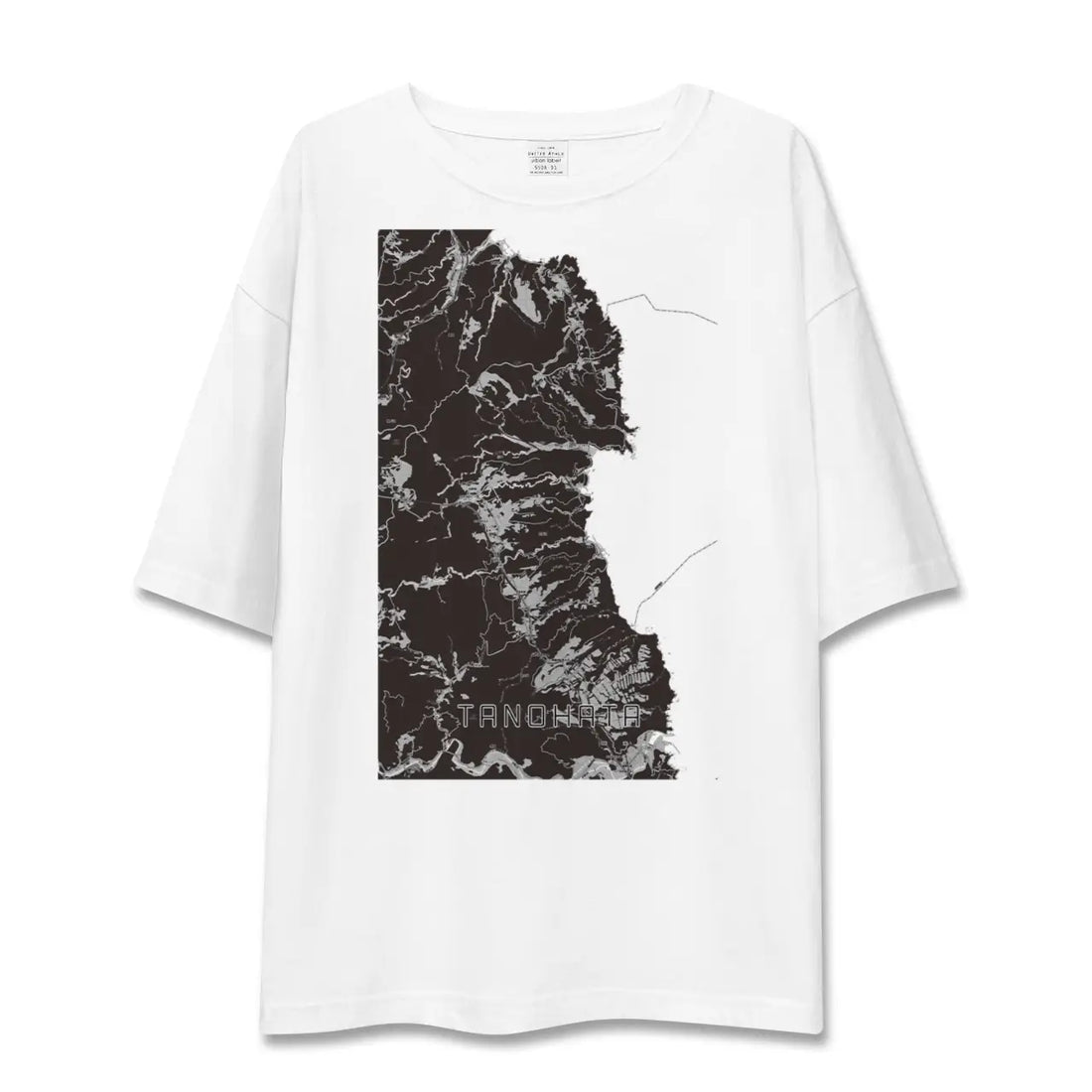 【田野畑(岩手県)】地図柄ビッグシルエットTシャツ