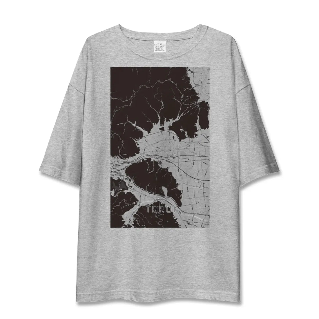 【垂井（岐阜県）】地図柄ビッグシルエットTシャツ