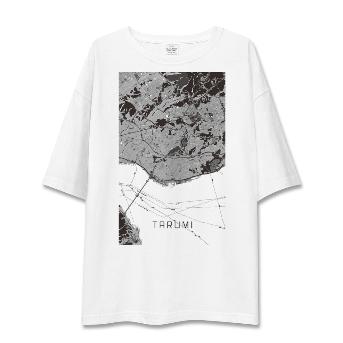 【垂水(兵庫県)】地図柄ビッグシルエットTシャツ