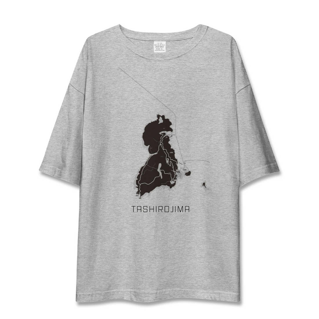 【田代島（宮城県）】地図柄ビッグシルエットTシャツ
