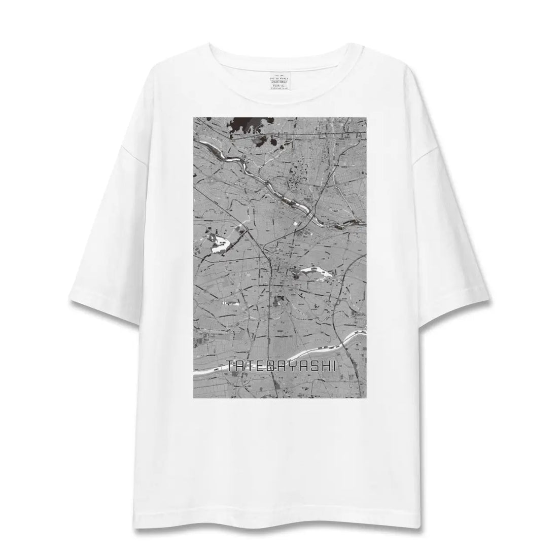 【館林（群馬県）】地図柄ビッグシルエットTシャツ
