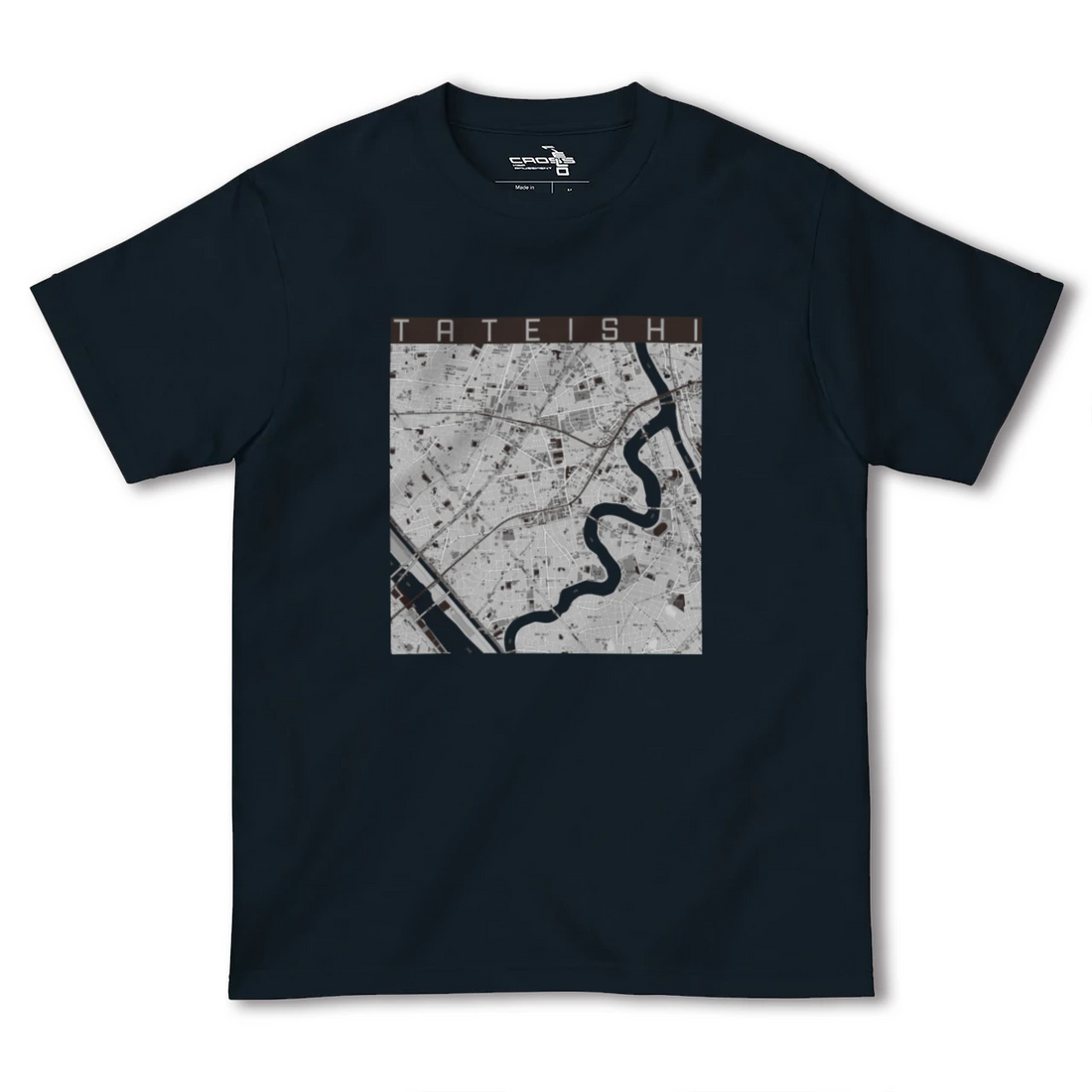 【立石（東京都）】地図柄ヘビーウェイトTシャツ