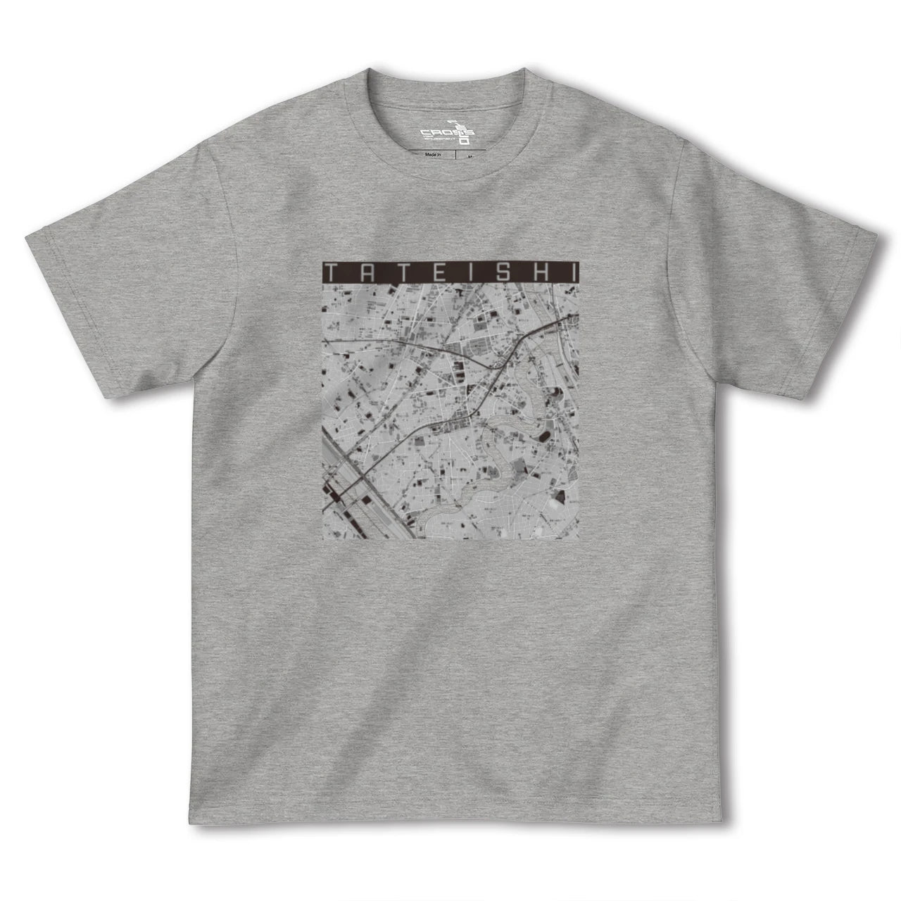 【立石（東京都）】地図柄ヘビーウェイトTシャツ