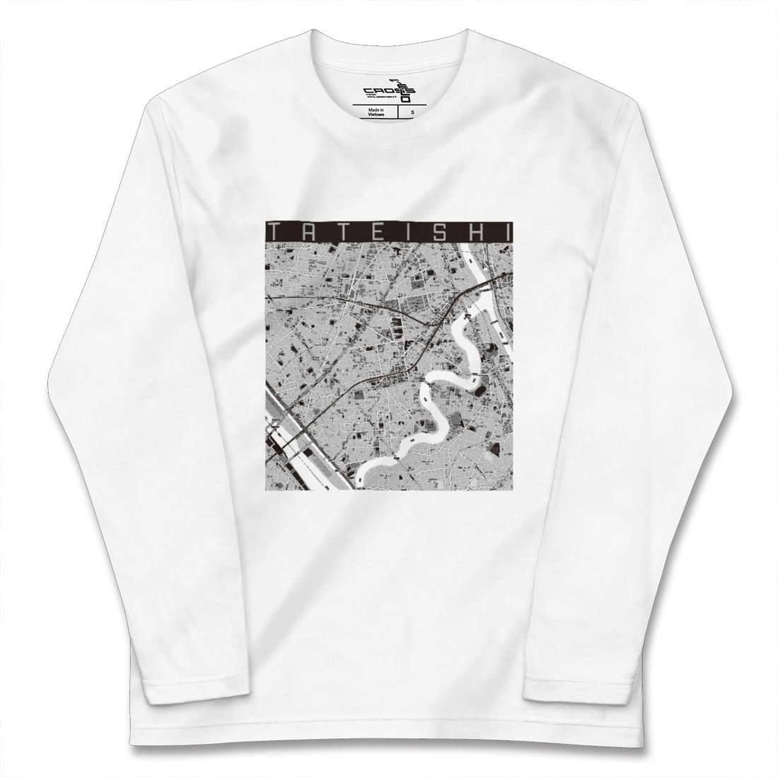 【立石(東京都)】地図柄ロングスリーブTシャツ