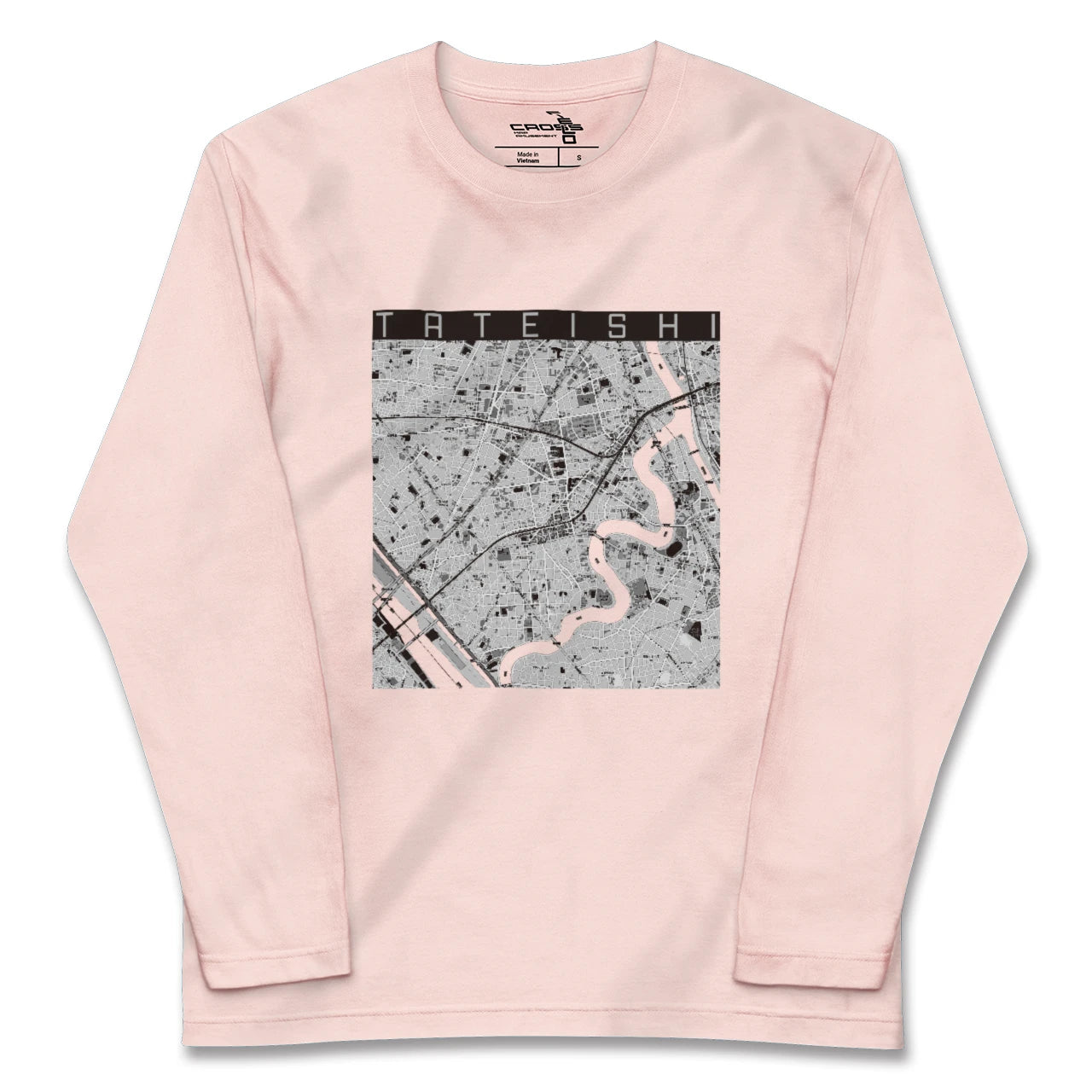 【立石（東京都）】地図柄ロングスリーブTシャツ