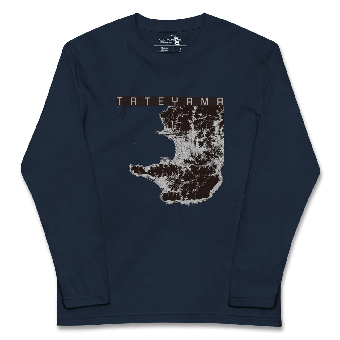 【館山2(千葉県)】地図柄ロングスリーブTシャツ