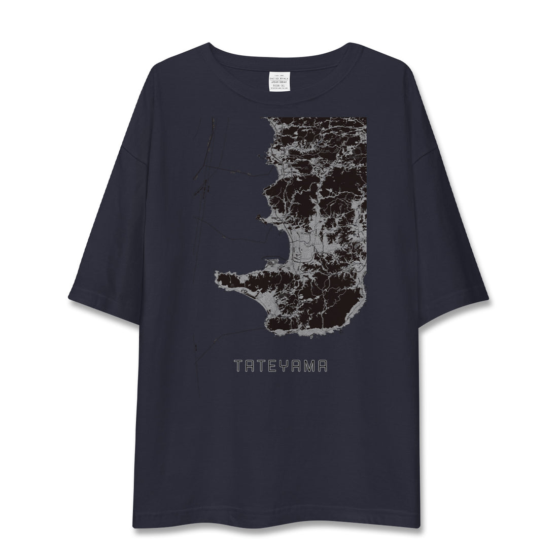 【館山2（千葉県）】地図柄ビッグシルエットTシャツ
