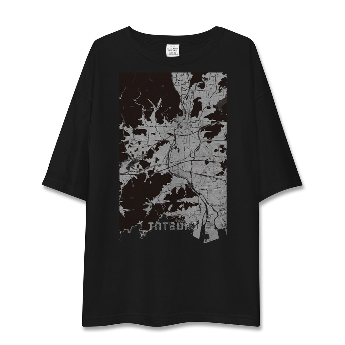 【たつの(兵庫県)】地図柄ビッグシルエットTシャツ