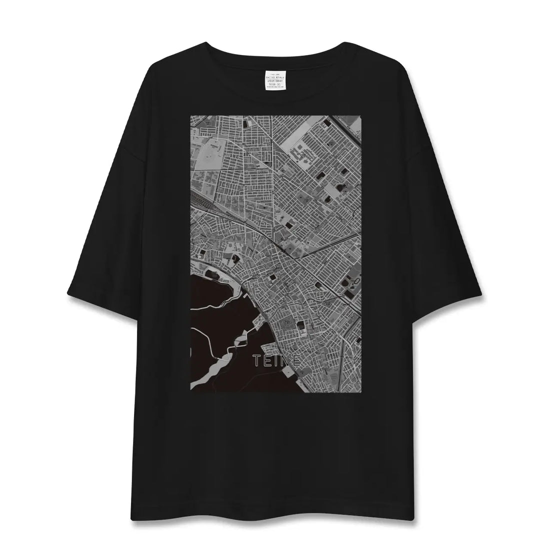 【手稲（北海道）】地図柄ビッグシルエットTシャツ