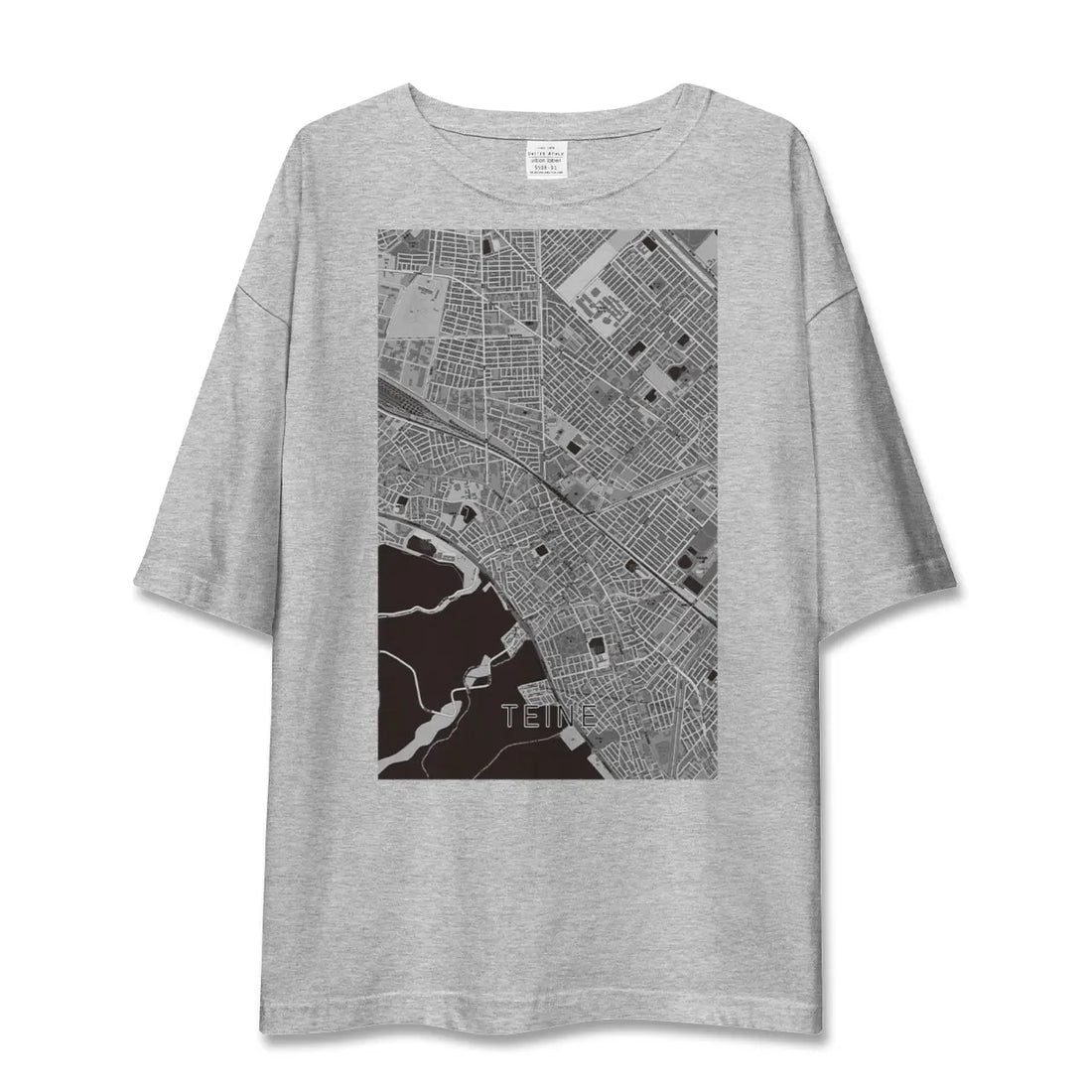 【手稲（北海道）】地図柄ビッグシルエットTシャツ