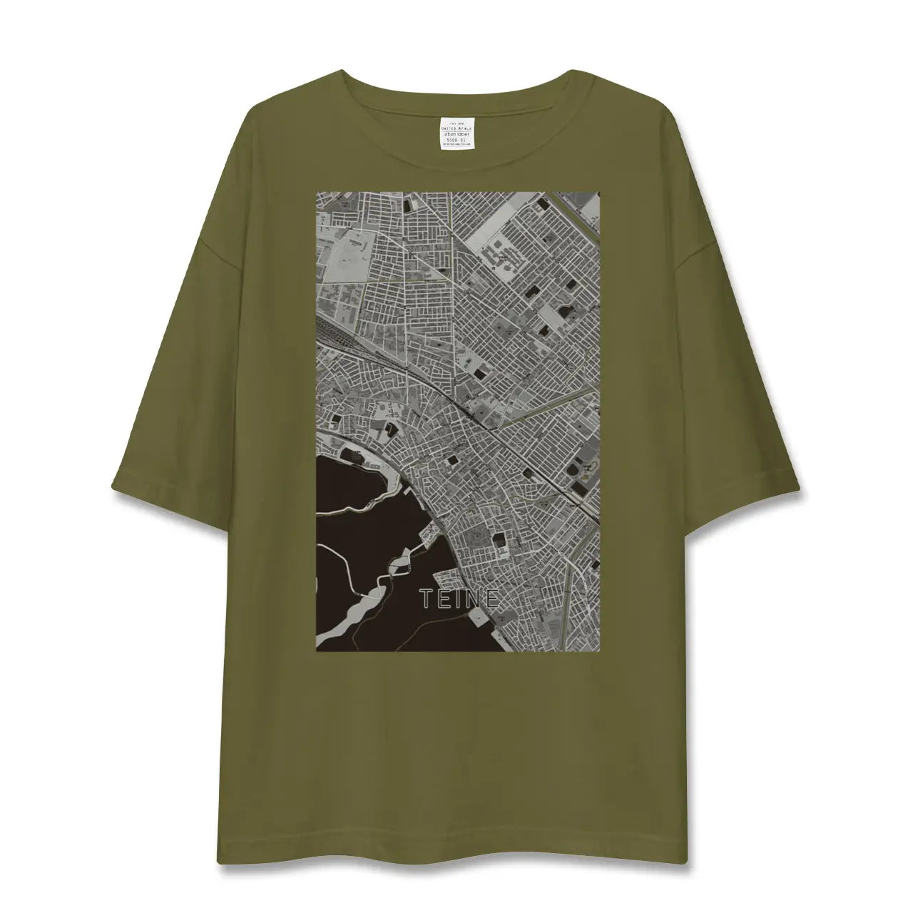【手稲（北海道）】地図柄ビッグシルエットTシャツ