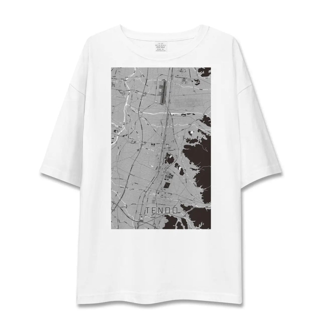 【天童(山形県)】地図柄ビッグシルエットTシャツ