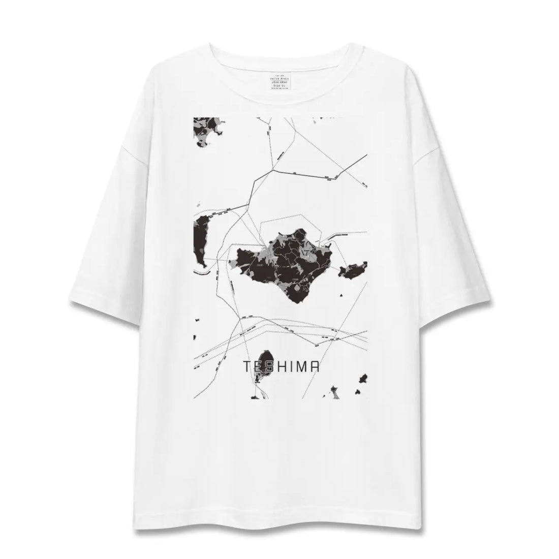 【豊島(香川県)】地図柄ビッグシルエットTシャツ