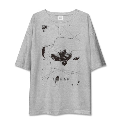 【豊島（香川県）】地図柄ビッグシルエットTシャツ