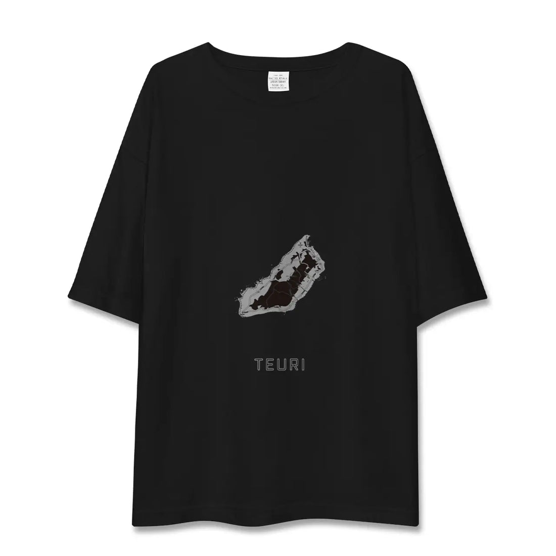【天売(北海道)】地図柄ビッグシルエットTシャツ