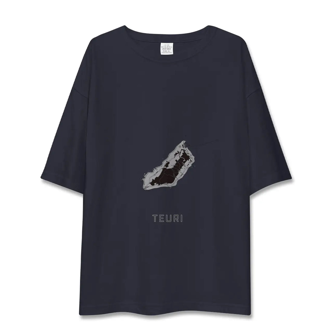【天売（北海道）】地図柄ビッグシルエットTシャツ