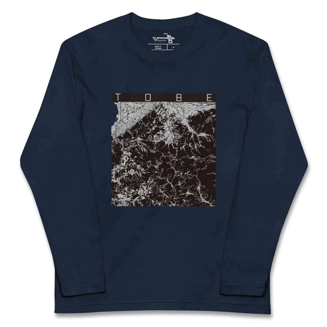 【砥部(愛媛県)】地図柄ロングスリーブTシャツ