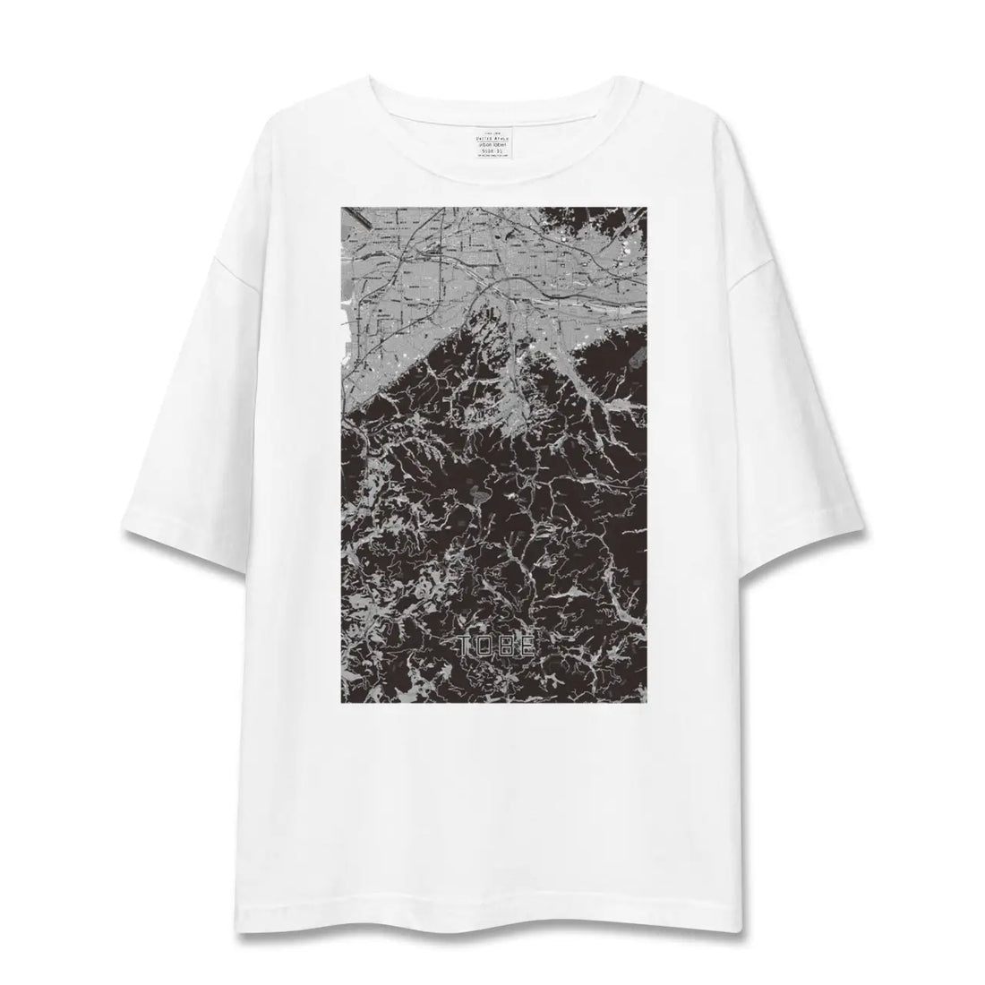【砥部(愛媛県)】地図柄ビッグシルエットTシャツ