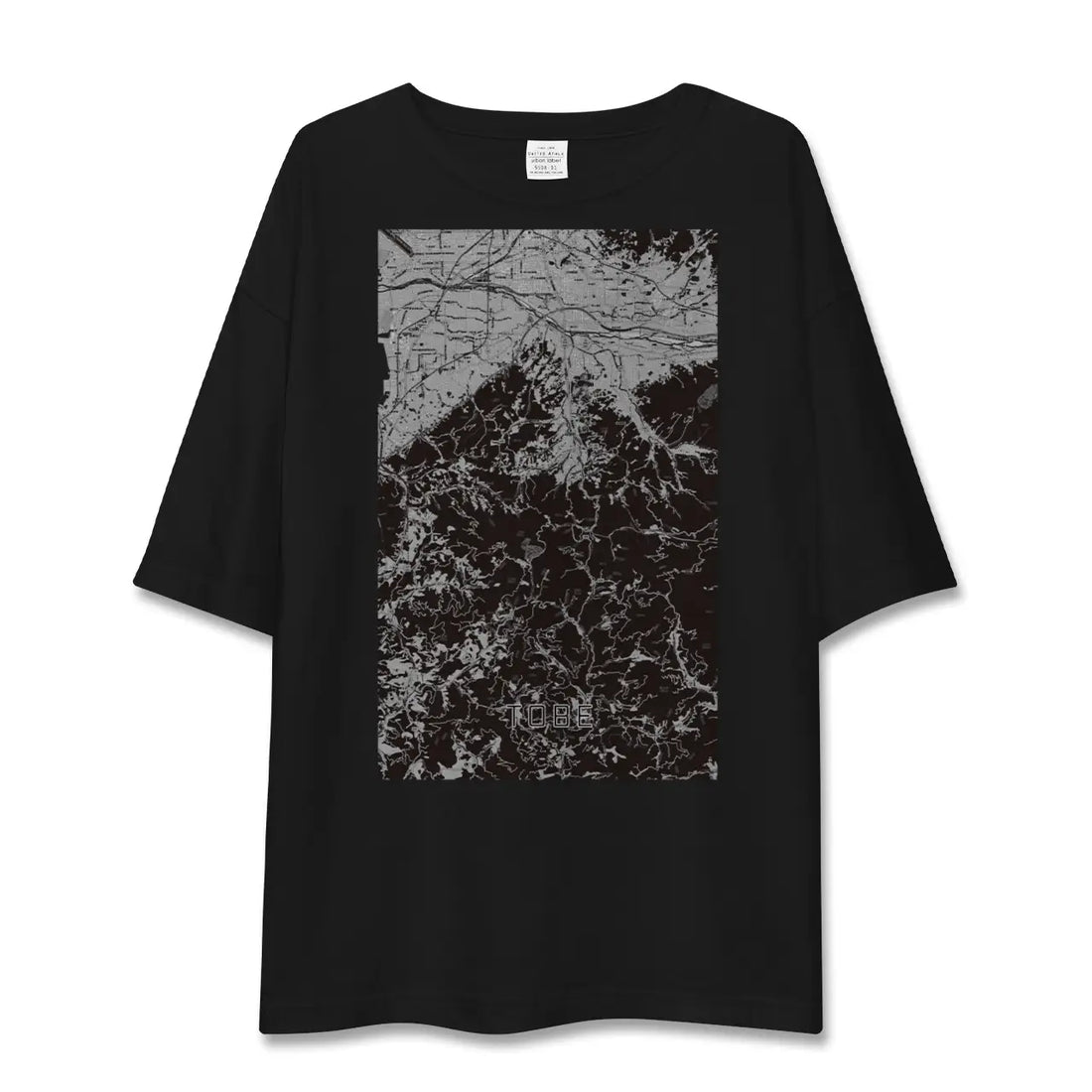 【砥部（愛媛県）】地図柄ビッグシルエットTシャツ