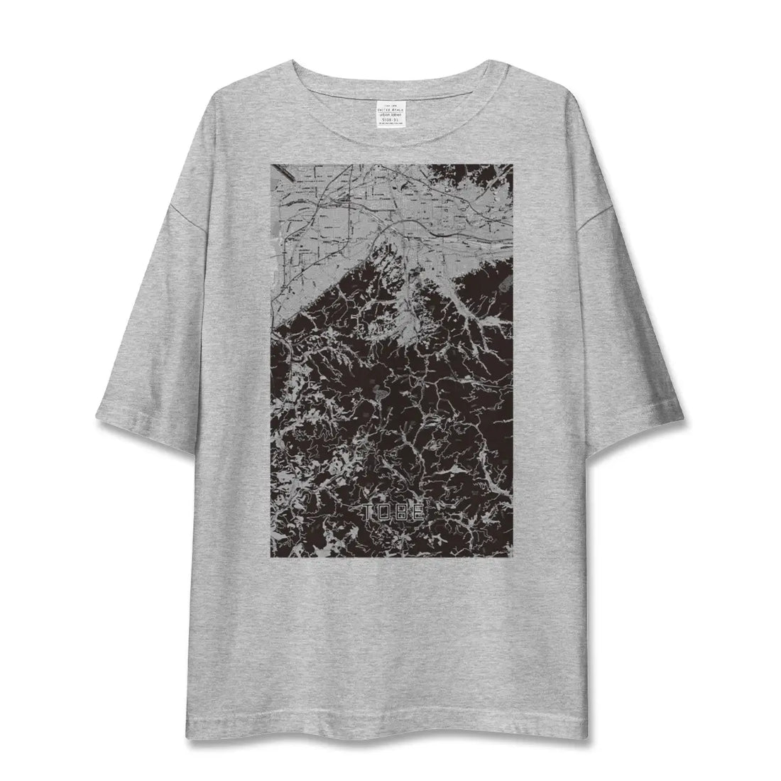 【砥部（愛媛県）】地図柄ビッグシルエットTシャツ