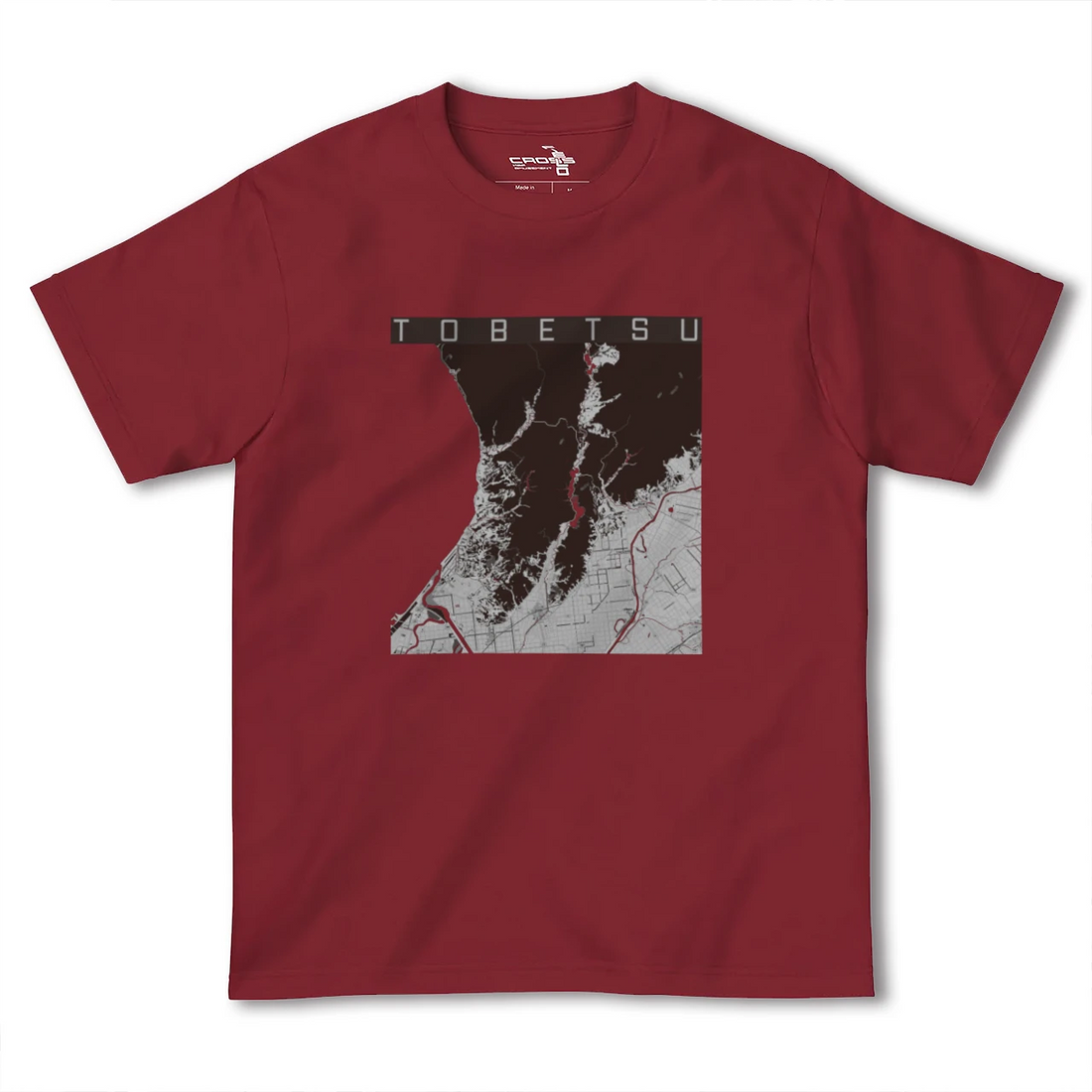 【当別(北海道)】地図柄ヘビーウェイトTシャツ