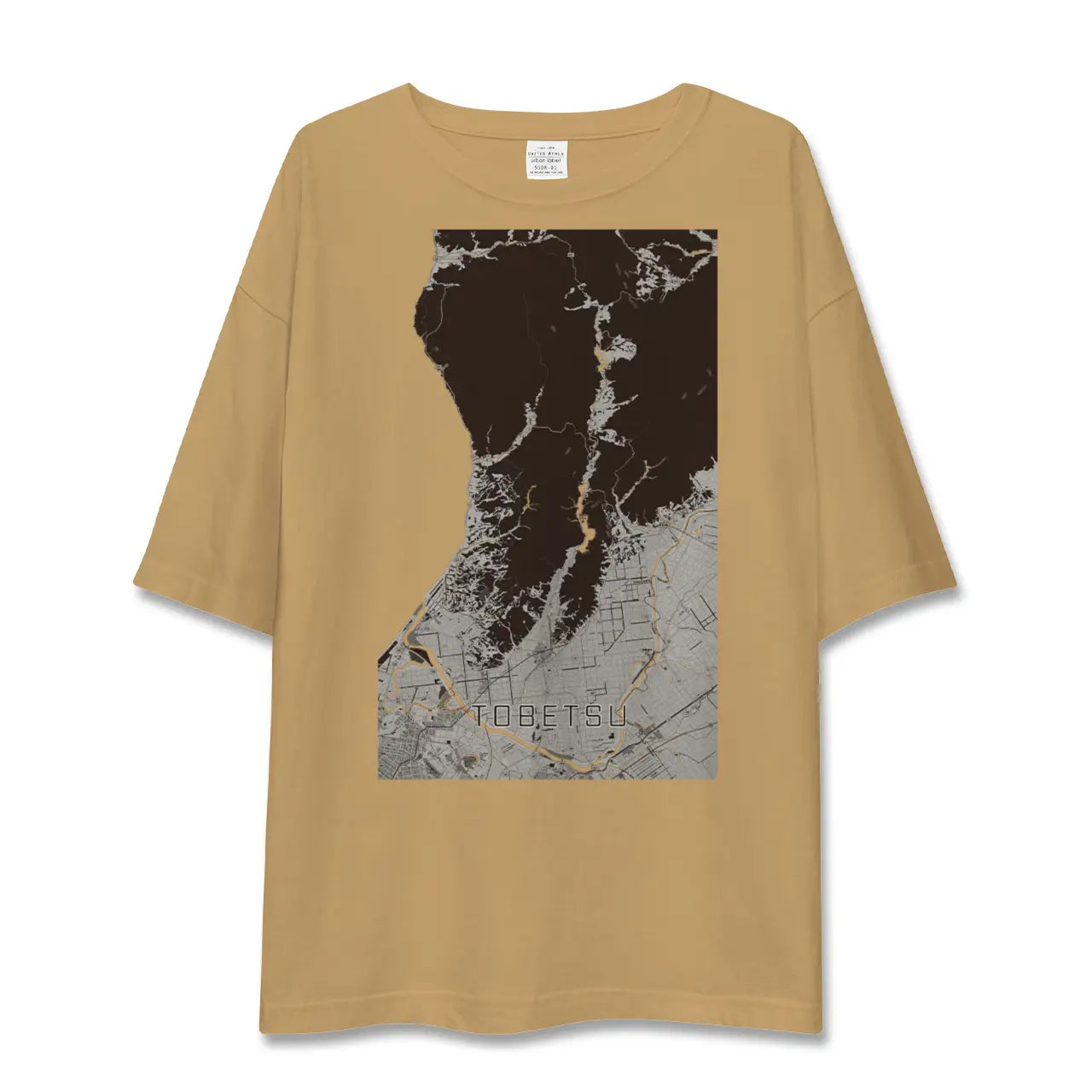 【当別（北海道）】地図柄ビッグシルエットTシャツ