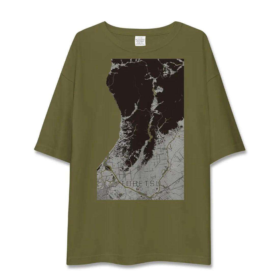 【当別(北海道)】地図柄ビッグシルエットTシャツ