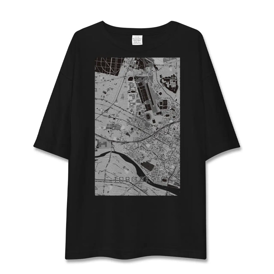 【飛田給（東京都）】地図柄ビッグシルエットTシャツ