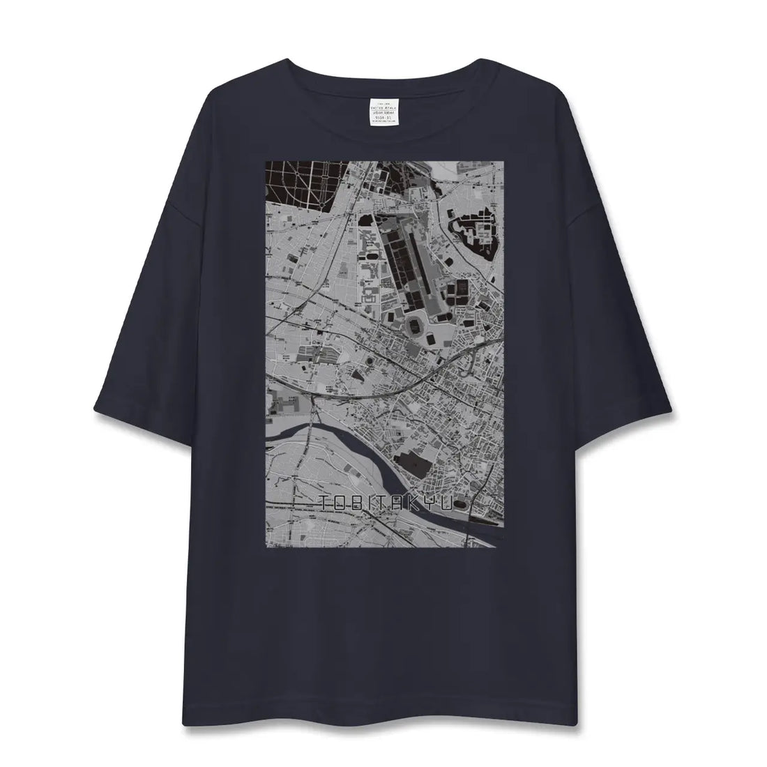 【飛田給（東京都）】地図柄ビッグシルエットTシャツ