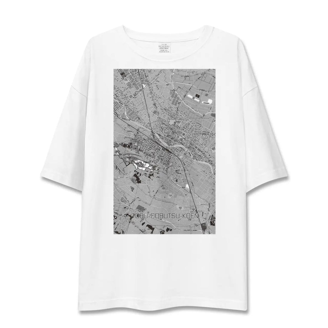 【東武動物公園（埼玉県）】地図柄ビッグシルエットTシャツ