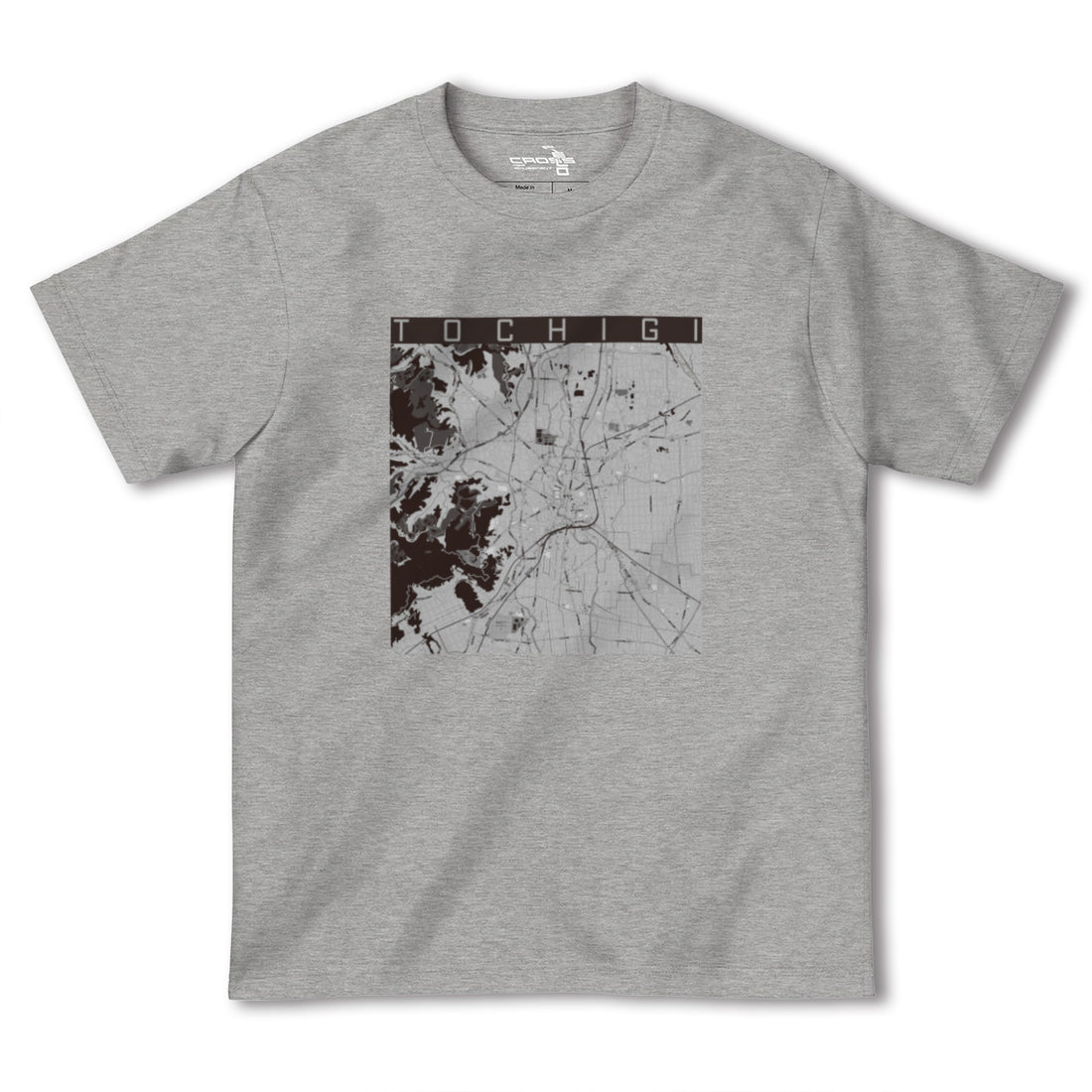 【栃木(栃木県)】地図柄ヘビーウェイトTシャツ