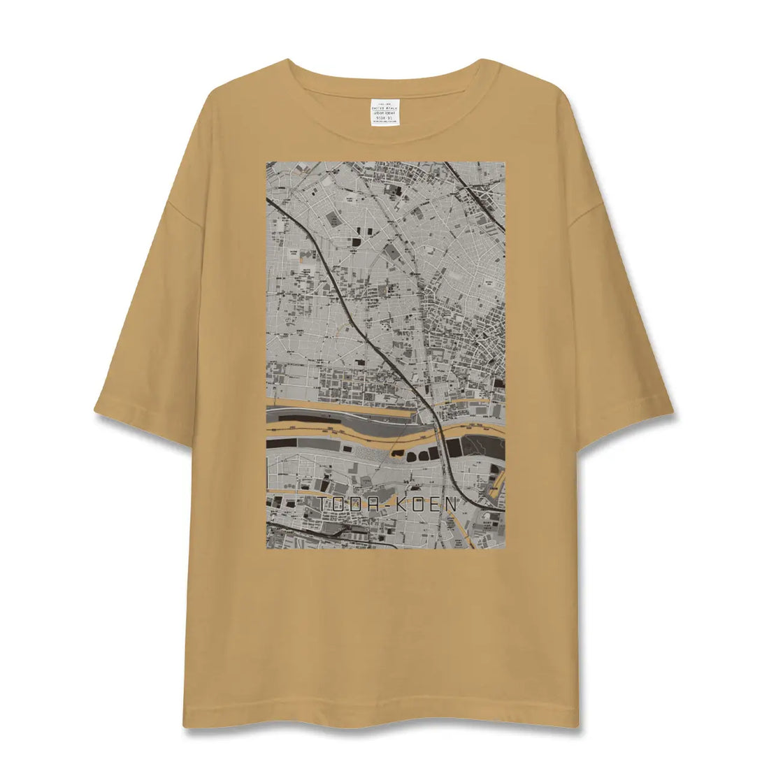 【戸田公園(埼玉県)】地図柄ビッグシルエットTシャツ