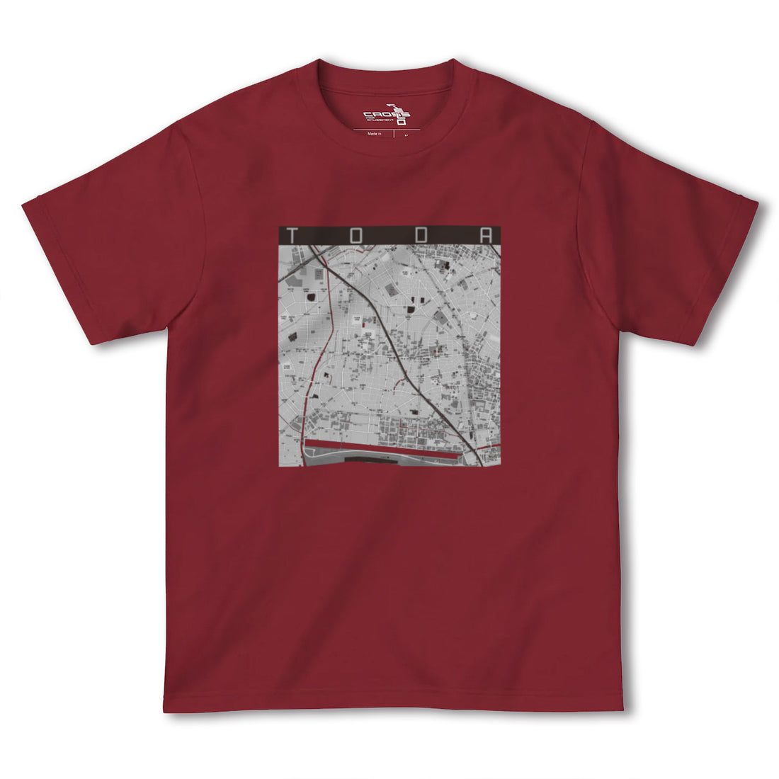 【戸田(埼玉県)】地図柄ヘビーウェイトTシャツ