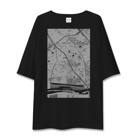 【戸田（埼玉県）】地図柄ビッグシルエットTシャツ