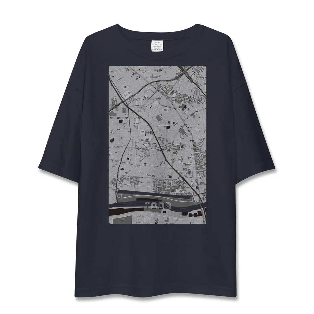【戸田（埼玉県）】地図柄ビッグシルエットTシャツ