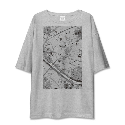 【等々力（東京都）】地図柄ビッグシルエットTシャツ