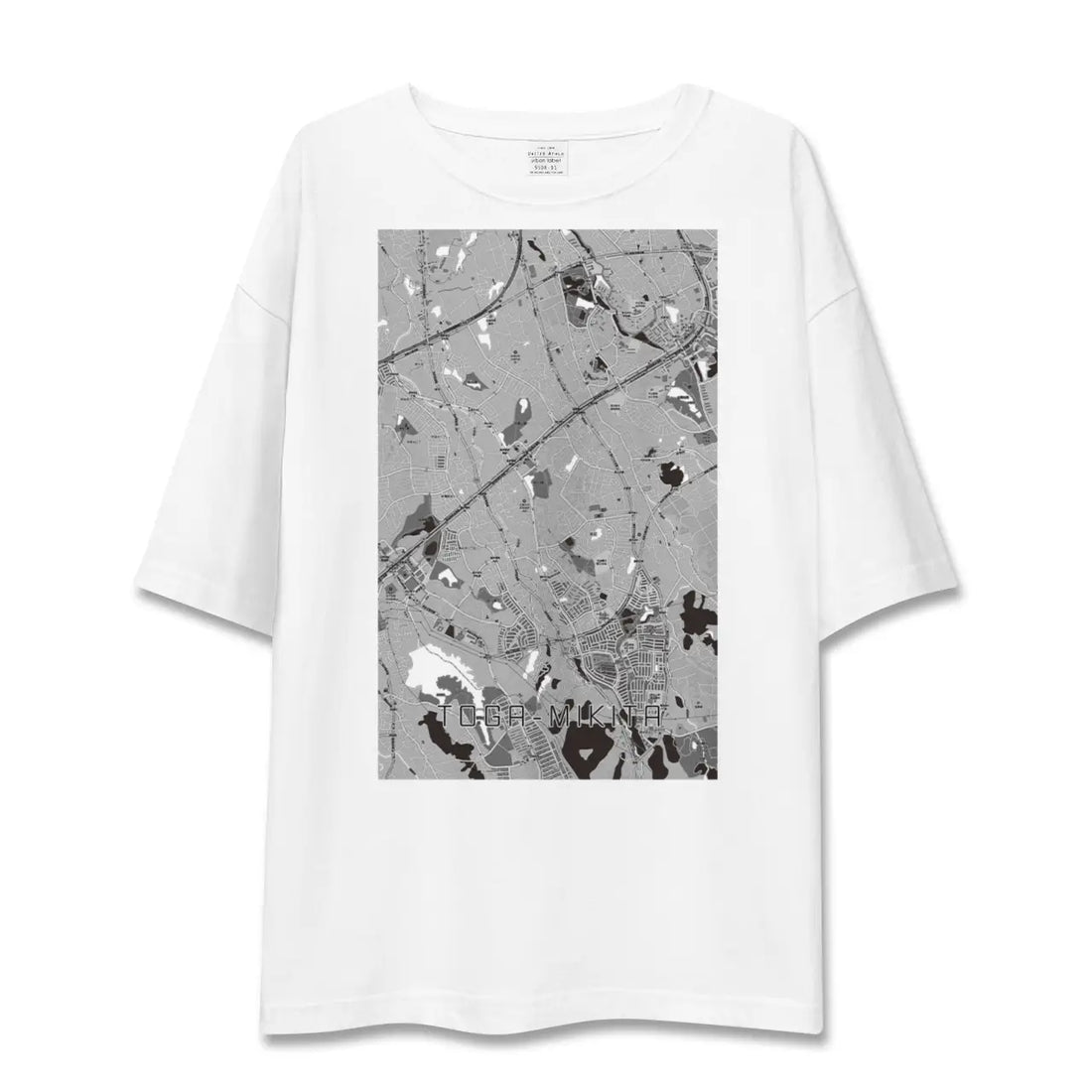 【栂・美木多(大阪府)】地図柄ビッグシルエットTシャツ
