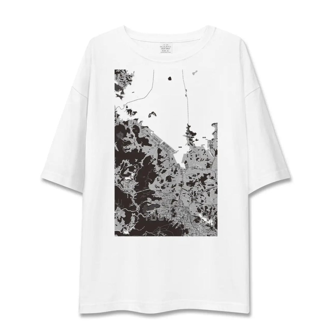 【時津(長崎県)】地図柄ビッグシルエットTシャツ