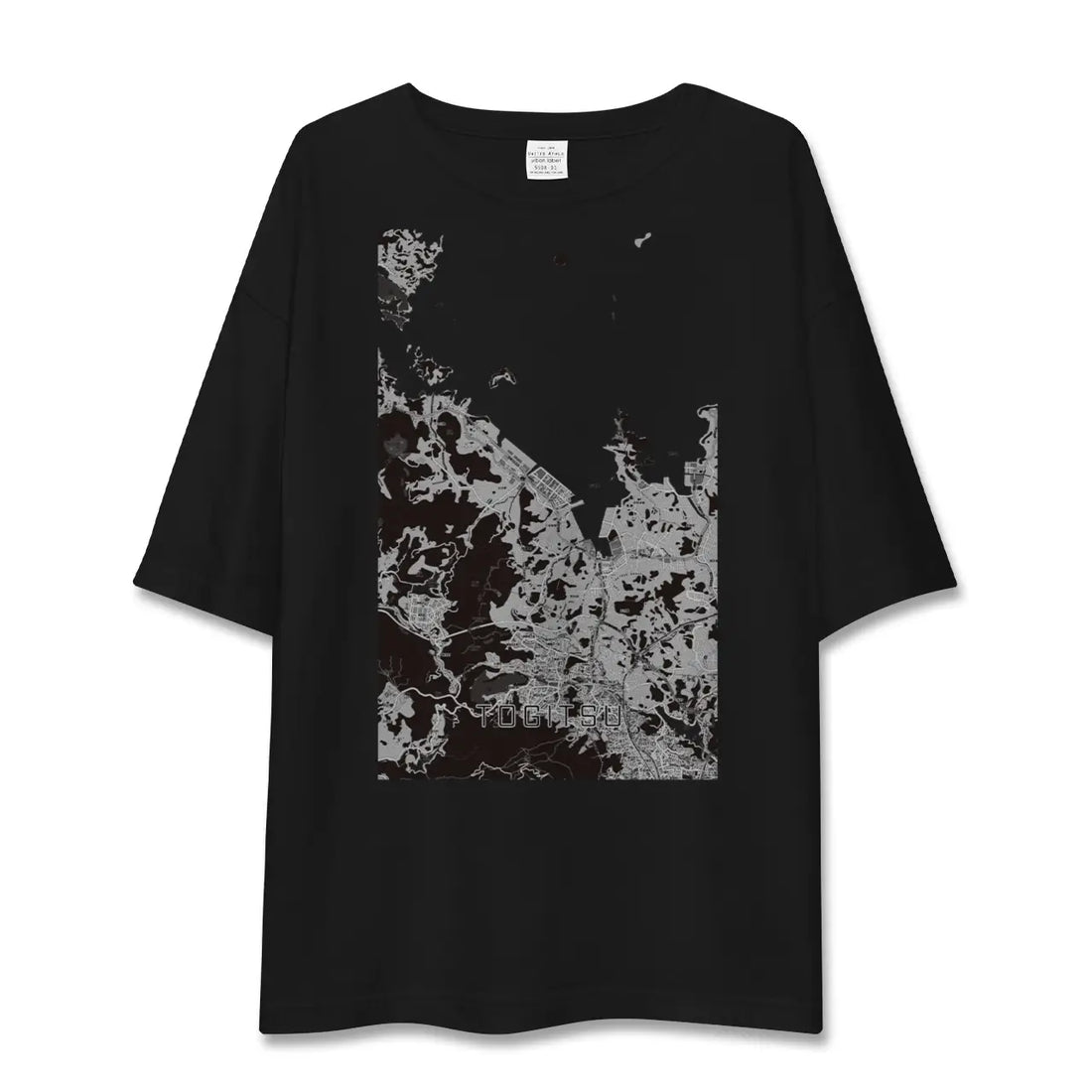 【時津(長崎県)】地図柄ビッグシルエットTシャツ