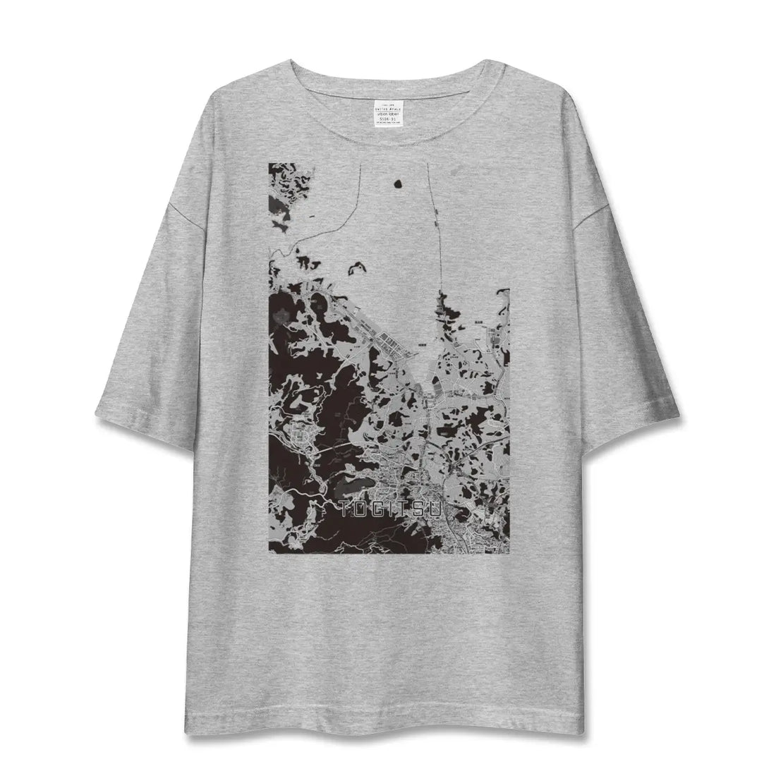 【時津（長崎県）】地図柄ビッグシルエットTシャツ