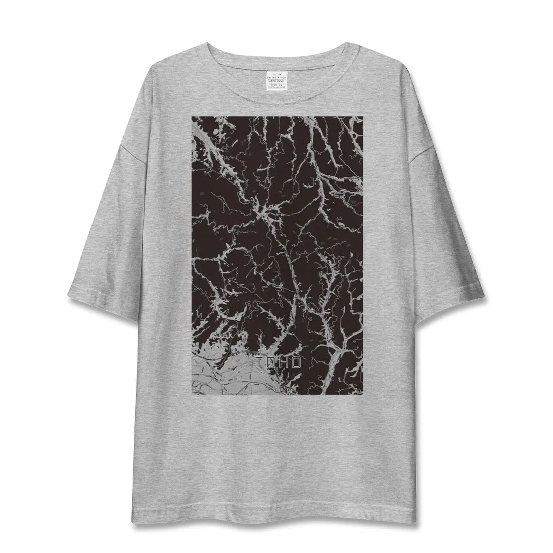 【東峰（福岡県）】地図柄ビッグシルエットTシャツ