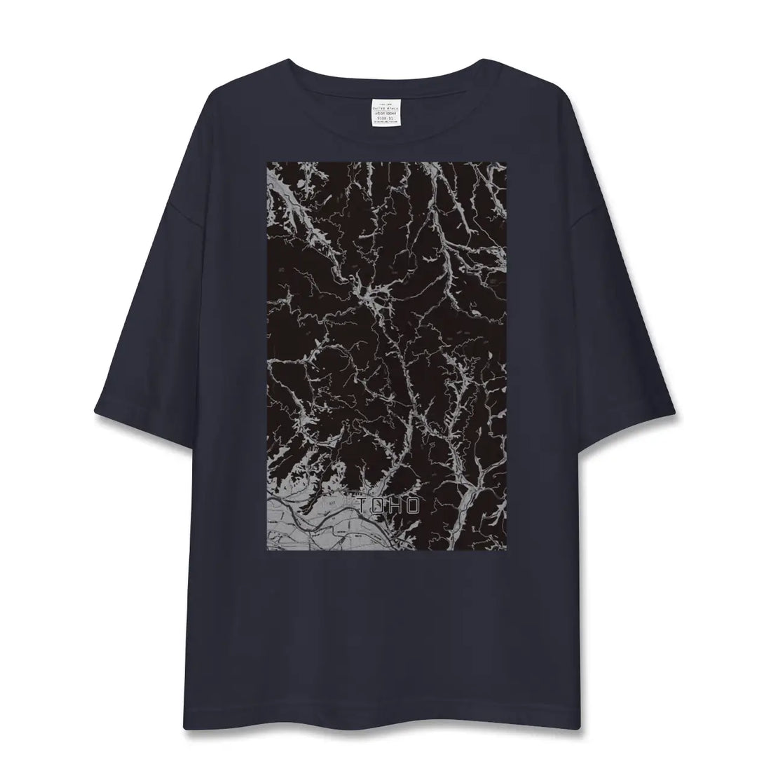 【東峰(福岡県)】地図柄ビッグシルエットTシャツ